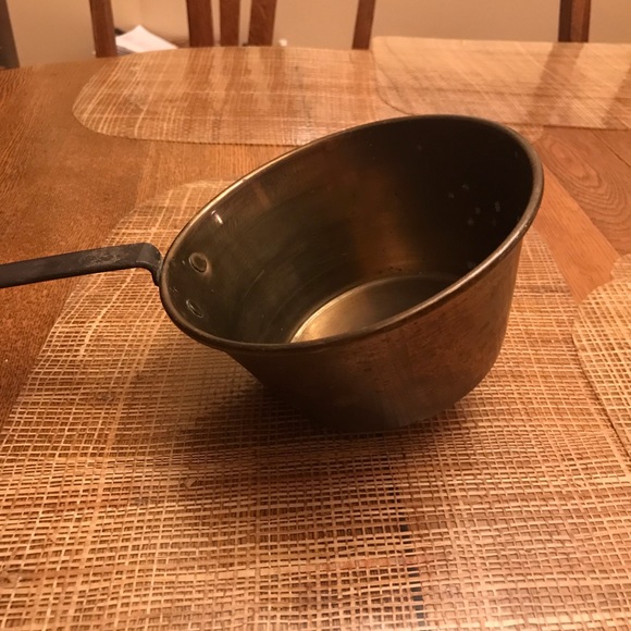 VINTAGE LATE 1800s BRASS AND IRON LADLE - Picture 7 of 16